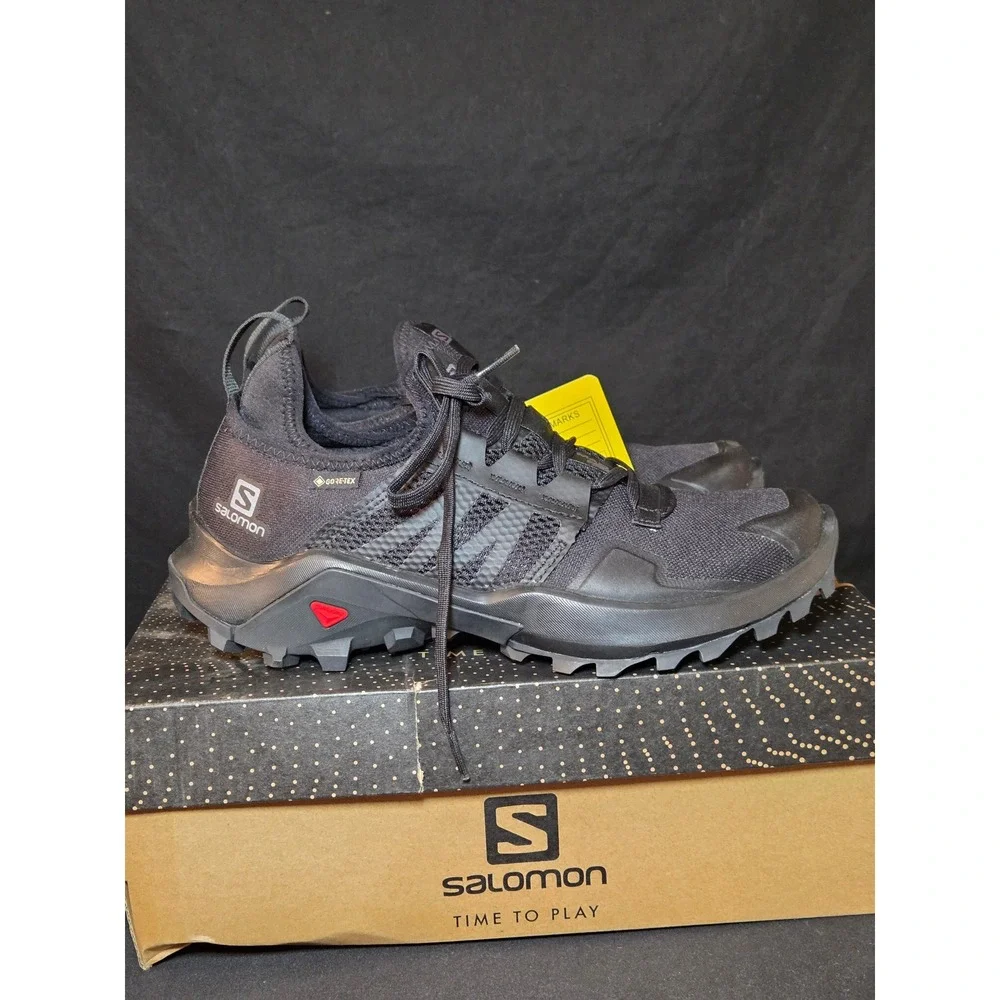 Salomon‎ Madcross GTX W Womens Trail Running Shoes Black Gore-Tex 414447 Size 7
